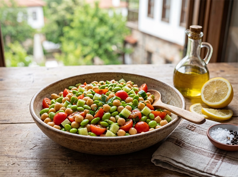 Edamameli Nohut Salatası