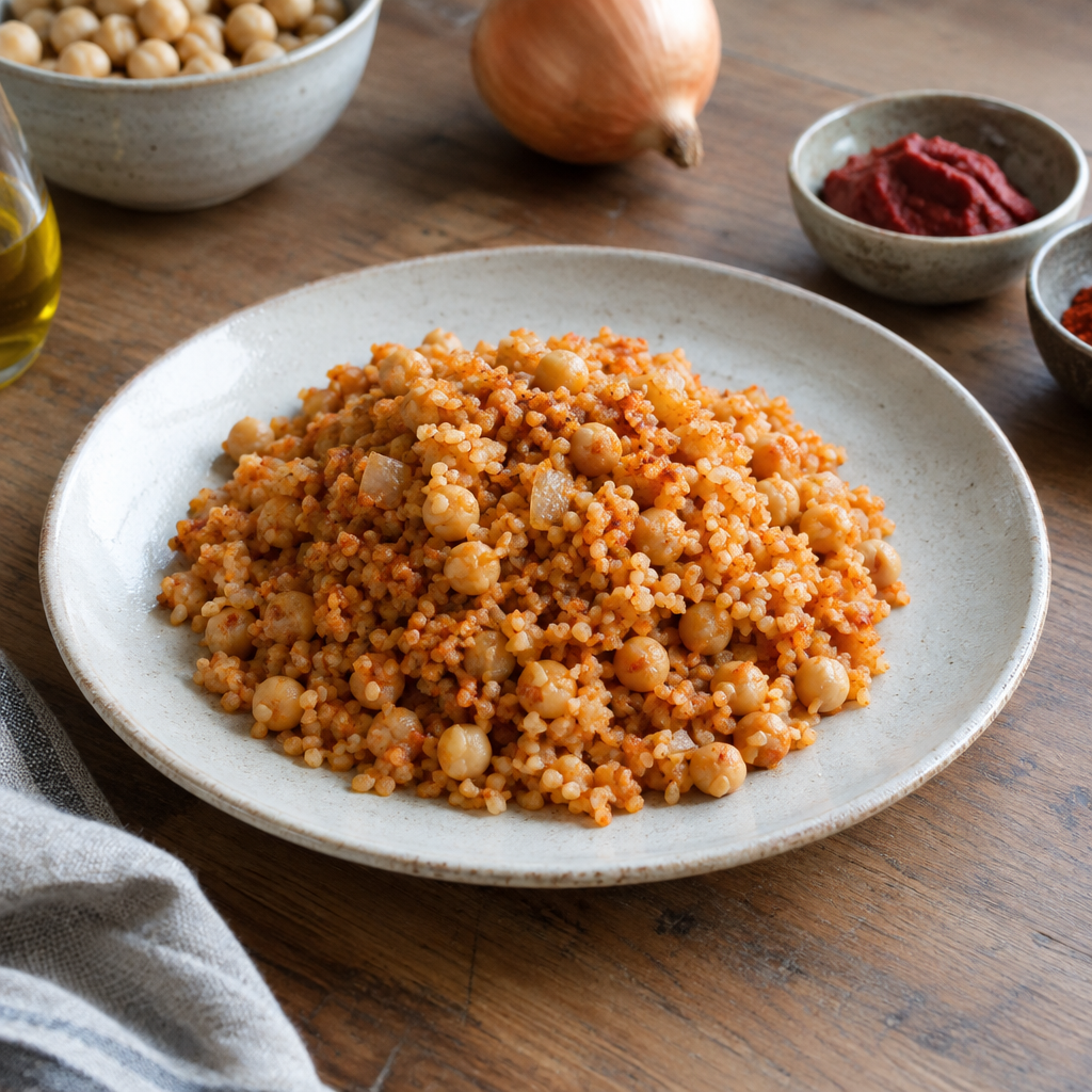 Tane Tane Nohutlu Bulgur Pilavı